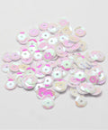 Plastic Paillette Beads – Semi-Cupped Sequins with Center Hole, White, 4mm, Pack for DIY Crafts & Sewing Plastic Paillette Beads – Semi-Cupped Sequins with Center Hole, White, 4mm, Pack for DIY Crafts & Sewing