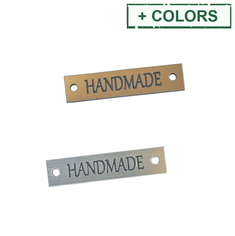 Plexi Link with word "HANDMADE' 30x8.4mm Plexi Link with word "HANDMADE' 30x8.4mm