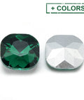 Pointed Back Glass Rhinestone Cabochons, Faceted, Back Plated 10mm Pointed Back Glass Rhinestone Cabochons, Faceted, Back Plated 10mm