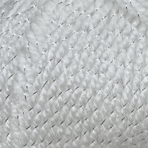 WHITE SPARKLE Polosu Candy Brillo Yarn – Soft Shiny Knitting & Crochet Yarn - Sport Weight Yarn Polosu Candy Brillo Yarn – Soft Shiny Knitting & Crochet Yarn - Sport Weight Yarn