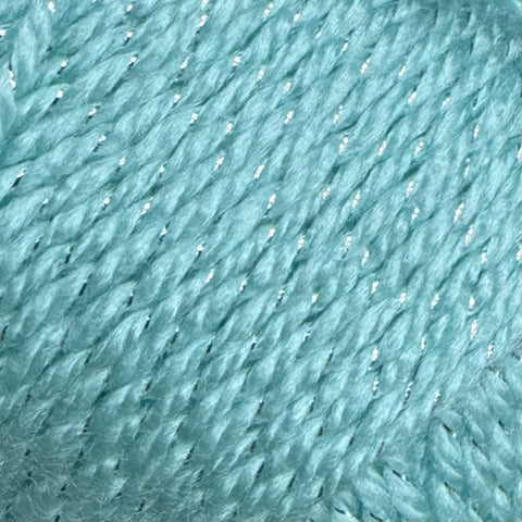 CYAN SPARKLE Polosu Candy Brillo Yarn – Soft Shiny Knitting & Crochet Yarn - Sport Weight Yarn Polosu Candy Brillo Yarn – Soft Shiny Knitting & Crochet Yarn - Sport Weight Yarn
