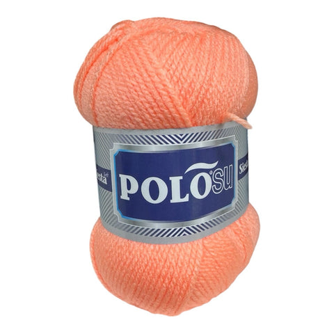 BRIGHT SALMON Polosu Siesta Soft 100% Acrylic Yarn for Knitting and Crochet - Worsted Weight Yarn Polosu Siesta Soft 100% Acrylic Yarn for Knitting and Crochet / DK Yarn