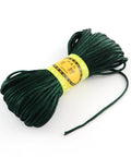 DARK GREEN (PC4442-12) Polyester Cord, 2mm ​​Polyester Cords,  Size: about 2mm wide