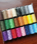 Polyester Embroidery Threads, Mixed Color, 1mm Polyester Embroidery Threads, Mixed Color, 1mm