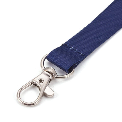 Polyester Ribbon Neck Strap Card Holder, Badge Holder Lanyard, Platinum, 410mm long Polyester Ribbon Neck Strap Card Holder, Badge Holder Lanyard, Platinum, 410mm long