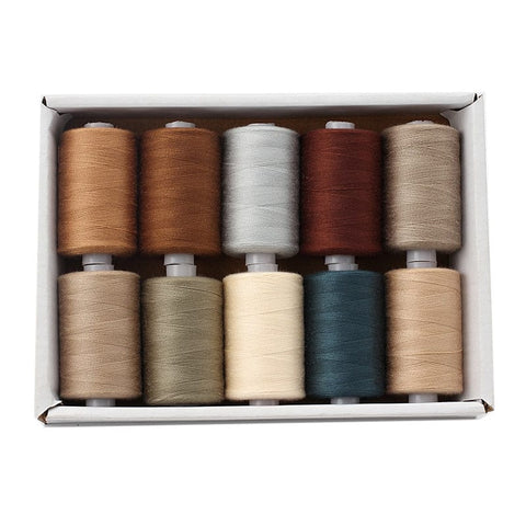 MIXED COLORS 3 / SET OF 10 Polyester Sewing Thread, Mixed Color Polyester Sewing Thread, Mixed Color