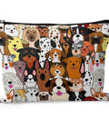 DOGS Polyester Wallet, Makeup Bag, with Zipper, Rectangle Polyester Wallet, Makeup Bag, with Zipper, Rectangle