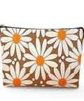 FLOWERS Polyester Wallet, Makeup Bag, with Zipper, Rectangle Polyester Wallet, Makeup Bag, with Zipper, Rectangle