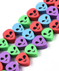 Polymer Clay Beads, Alien, Colorful 10-12mm Polymer Clay Beads, Alien, Colorful 10-12mm