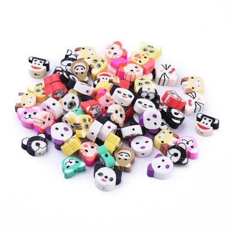 Polymer Clay Beads, Animal, Mixed Color Size: about 9.5~12mm long Polymer Clay Beads, Animal, Mixed Color Size: about 9.5~12mm long