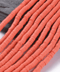 LIGHT CORAL Polymer Clay Beads, Disc Heishi Beads 6mm Polymer Clay Beads, Disc Heishi Beads 6mm