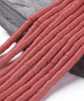 RED Polymer Clay Beads, Disc Heishi Beads 6mm Polymer Clay Beads, Disc Heishi Beads 6mm