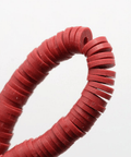 DARK RED Polymer Clay Beads, Disc Heishi Beads 6mm Polymer Clay Beads, Disc Heishi Beads 6mm