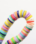 MIXED COLOR Polymer Clay Beads, Disc Heishi Beads 6mm Polymer Clay Beads, Disc Heishi Beads 6mm