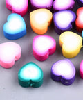 Polymer Clay Beads, Heart, Mixed Color, 9.5x10x5mm Polymer Clay Beads, Heart, Mixed Color, 9.5x10x5mm