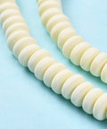 BEIGE Polymer Clay Beads Strands, Flat Round, 6~7x3mm Polymer Clay Beads Strands, Flat Round, 6~7x3mm