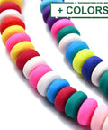 Polymer Clay Beads Strands, Flat Round, 6~7x3mm Polymer Clay Beads Strands, Flat Round, 6~7x3mm