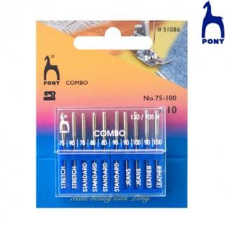 Pony Assorted Sewing Machine Needles Set | Stretch, Jeans, Leather Assorted Sewing Machine Needles Set | Stretch, Jeans, Leather | Cyprus