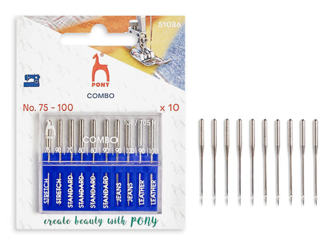 Pony Assorted Sewing Machine Needles Set | Stretch, Jeans, Leather Assorted Sewing Machine Needles Set | Stretch, Jeans, Leather | Cyprus