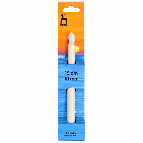 15cm - 10mm PONY Classic Plastic Crochet Hook PONY Classic Plastic Crochet Hook | BalzarCrafts Cyprus