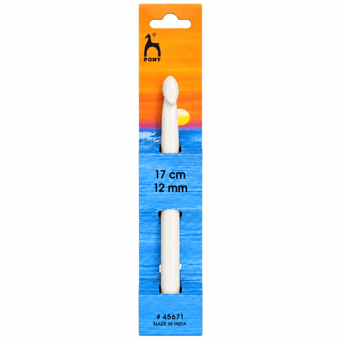 17cm - 12mm PONY Classic Plastic Crochet Hook PONY Classic Plastic Crochet Hook | BalzarCrafts Cyprus