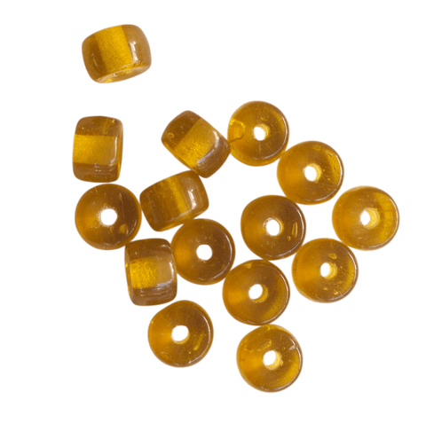 TRANSPARENT OLIVE Pony Glass Beads 6x9mm – Oval Craft Beads for Jewelry Making, Beading & DIY Projects Pony Glass Beads 6x9mm – Oval Craft Beads for Jewelry Making, Beading & DIY Projects