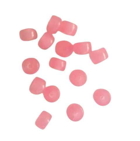 TRANSPARENT ROSE Pony Glass Beads 6x9mm – Oval Craft Beads for Jewelry Making, Beading & DIY Projects Pony Glass Beads 6x9mm – Oval Craft Beads for Jewelry Making, Beading & DIY Projects