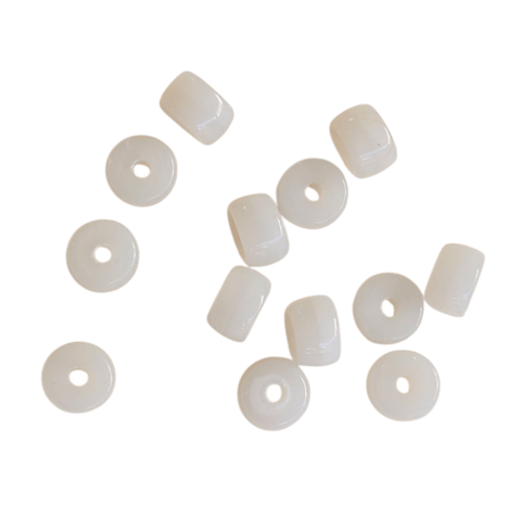 OFF WHITE Pony Glass Beads 6x9mm – Oval Craft Beads for Jewelry Making, Beading & DIY Projects Pony Glass Beads 6x9mm – Oval Craft Beads for Jewelry Making, Beading & DIY Projects