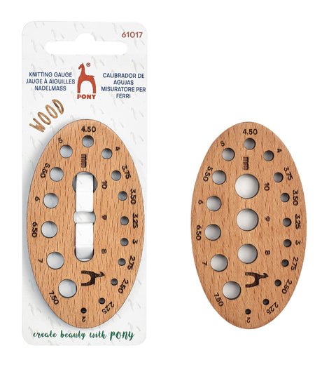 PONY Wooden Knitting Needle Gauge 2–10mm | Beechwood PONY Wooden Knitting Needle Gauge 2–10mm | Beechwood | Cyprus