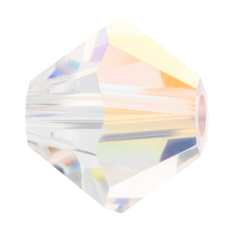 CRYSTAL AB Preciosa Crystal Bicones 4mm – Factory Pack of 720 Pieces Preciosa Crystal Bicones 4mm – Factory Pack of 720 Pieces