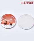 Printed Acrylic Christmas Pendants Printed Acrylic Christmas Pendants
