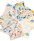 Printed Animals Cotton Fabric for Patchwork & Sewing – Mixed Colors, 6 Sheets/Set Printed Animals Cotton Fabric for Patchwork & Sewing – Mixed Colors, 6 Sheets/Set