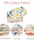 Printed Animals Cotton Fabric for Patchwork & Sewing – Mixed Colors, 6 Sheets/Set Printed Animals Cotton Fabric for Patchwork & Sewing – Mixed Colors, 6 Sheets/Set
