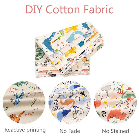 Printed Animals Cotton Fabric for Patchwork & Sewing – Mixed Colors, 6 Sheets/Set Printed Animals Cotton Fabric for Patchwork & Sewing – Mixed Colors, 6 Sheets/Set