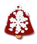 BELL 34x27x2mm Hole 1.6mm Printed Christmas Acrylic Pendants Printed Christmas Acrylic Pendants