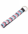 Printed Neoprene Wrist Keychain Lanyard, Keychain Holder, Wave Pattern,/ 160mm long Printed Neoprene Wrist Keychain Lanyard, Keychain Holder, Wave Pattern,/ 160mm long