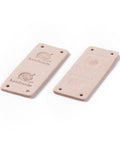 PU Leather Labels, Handmade Embossed Tag, with Holes PU Leather Labels, Handmade Embossed Tag, with Holes
