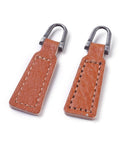 PU Leather Zipper Puller, Garment Accessories, with Alloy Findings, Trapezoid, 12x40mm PU Leather Zipper Puller, Garment Accessories, with Alloy Findings, Trapezoid, 12x40mm