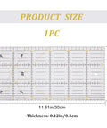 Quilting Template, Transparent Acrylic Sewing Machine Ruler, DIY Hand Patchwork, Cutting Craft, Rectangle, Transparent Acrylic Quilting Template – Rectangle Sewing Machine Ruler for DIY Patchwork & Cutting Crafts