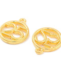 Rack Plating Alloy New Year Luck Pendants, 2025 Number, 13.5mm Rack Plating Alloy New Year Luck Pendants, 2025 Number, 13.5mm