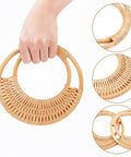 Rattan Bag Handles, Purse Making Finding, Ring, Navajo White Rattan Bag Handles, Purse Making Finding, Ring, Navajo White