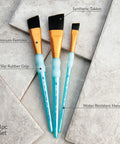 RCC 254 Black Angled Paint Brush Set – 3 Pieces RCC 254 Black Angled Paint Brush Set – 3 Pieces