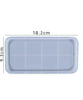 Rectangle Silicone Tray Mold for UV Resin & Epoxy Resin – 182x93mm Rectangle Silicone Tray Mold for Resin Casting | BalzarCrafts