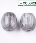 Resin Beads – Imitation Gemstone Oval Beads Resin Beads – Imitation Gemstone Oval Beads, Peru Style for Jewelry Making