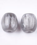 LIGHT GREY Resin Beads – Imitation Gemstone Oval Beads Resin Beads – Imitation Gemstone Oval Beads, Peru Style for Jewelry Making