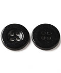 BLACK Resin Buttons , Dyed, Flat Round, 15mm Resin Buttons , Dyed, Flat Round, 15mm