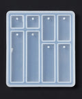 Resin DIY Pendant Silicone Molds, Resin Casting Molds, Rectangle & Square pattern Resin DIY Pendant Silicone Molds, Resin Casting Molds, Rectangle & Square pattern