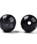 BLACK Resin Imitation Gemstone Beads, Round 12mm, 2mm Hole Resin Imitation Gemstone Beads, Round 12mm, 2mm Hole