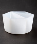 Reusable Split Cup for Paint Pouring, Silicone Cups for Resin Mixing, 4 Dividers, White Reusable Split Cup for Paint Pouring, Silicone Cups for Resin Mixing, 4 Dividers, White