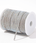 CRYSTAL AB (per meter) Rhinestone Cord with SS4 Crystals | Sparkling Craft Trim, 4mm Rhinestone Cord with SS4 Crystals | Sparkling Craft Trim, 4mm